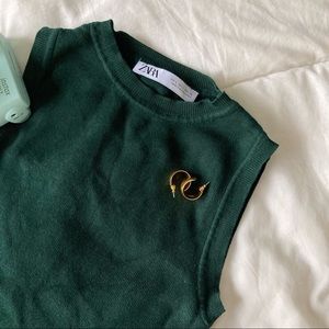 Green Zara Tank Vest